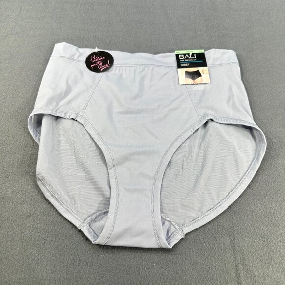 Bali Women's Size XL 8 Panty Brief One Smooth U Stretch Gray New With Tags - Picture 1 of 10